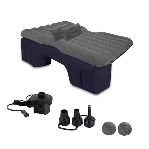 Zone Tech Black Inflatable Blow Up Travel Mattress Set BNIB - Picture 1 of 9